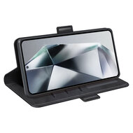 Samsung Galaxy S25 Ultra Hoesje - MobyDefend Luxe Wallet Book Case (Sluiting Zijkant) - Zwart