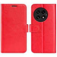 OnePlus 13 Hoesje - MobyDefend Wallet Book Case (Sluiting Achterkant) - Rood