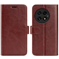 OnePlus 13 Hoesje - MobyDefend Wallet Book Case (Sluiting Achterkant) - Bruin