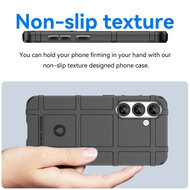 Samsung Galaxy S25 Plus (S25+) Hoesje - Mobydefend Rugged Shield TPU Backcover - Blauw