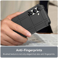 Samsung Galaxy S25 Plus (S25+) Hoesje - Mobydefend Rugged Shield TPU Backcover - Zwart