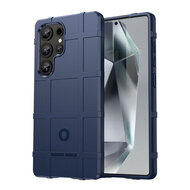 Samsung Galaxy S25 Ultra Hoesje - Mobydefend Rugged Shield TPU Backcover - Blauw