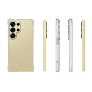 Samsung Galaxy S25 Ultra Hoesje - MobyDefend Transparante Shockproof TPU Backcover - Verstevigde Hoeken - Volledig Doorzichtig