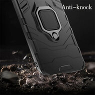 Samsung Galaxy S25 Ultra Hoesje - MobyDefend Dubbelgelaagde Pantsercase Met Standaard - Rood