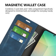 Samsung Galaxy S25 Hoesje - MobyDefend Luxe Wallet Bookcase (Magnetische Sluiting) - Rood