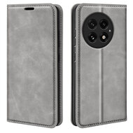 OnePlus 13 Hoesje - MobyDefend Luxe Wallet Bookcase (Magnetische Sluiting) - Grijs