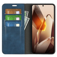 OnePlus 13 Hoesje - MobyDefend Luxe Wallet Bookcase (Magnetische Sluiting) - Blauw