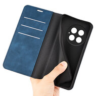 OnePlus 13 Hoesje - MobyDefend Luxe Wallet Bookcase (Magnetische Sluiting) - Blauw