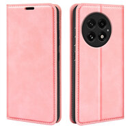 OnePlus 13 Hoesje - MobyDefend Luxe Wallet Bookcase (Magnetische Sluiting) - Roze