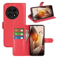 OnePlus 13 Hoesje - MobyDefend Kunstleren Wallet Book Case (Sluiting Voorkant) - Rood