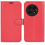 OnePlus 13 Hoesje - MobyDefend Kunstleren Wallet Book Case (Sluiting Voorkant) - Rood