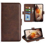 OnePlus 13 Hoesje - MobyDefend Luxe Wallet Book Case (Sluiting Zijkant) - Bruin