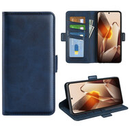 OnePlus 13 Hoesje - MobyDefend Luxe Wallet Book Case (Sluiting Zijkant) - Blauw