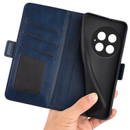OnePlus 13 Hoesje - MobyDefend Luxe Wallet Book Case (Sluiting Zijkant) - Blauw