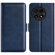 OnePlus 13 Hoesje - MobyDefend Luxe Wallet Book Case (Sluiting Zijkant) - Blauw