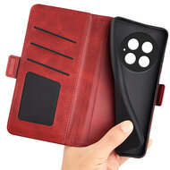 OnePlus 13 Hoesje - MobyDefend Luxe Wallet Book Case (Sluiting Zijkant) - Rood
