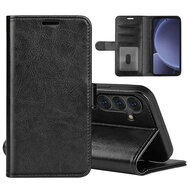 Samsung Galaxy S25 Plus (S25+) Hoesje - MobyDefend Wallet Book Case (Sluiting Achterkant) - Zwart