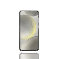Samsung Galaxy S25 Plus (S25+) Hoesje - MobyDefend Lederen Backcover Met Vakjes Voor Pasjes - Zwart
