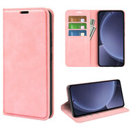 Samsung Galaxy S25 Plus (S25+) Hoesje - MobyDefend Luxe Wallet Bookcase (Magnetische Sluiting) - Roze