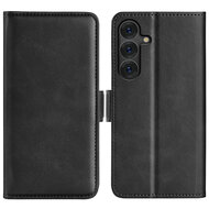 Samsung Galaxy S25 Plus (S25+) Hoesje - MobyDefend Luxe Wallet Book Case (Sluiting Zijkant) - Zwart