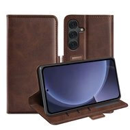 Samsung Galaxy S25 Plus (S25+) Hoesje - MobyDefend Luxe Wallet Book Case (Sluiting Zijkant) - Bruin