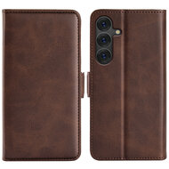 Samsung Galaxy S25 Plus (S25+) Hoesje - MobyDefend Luxe Wallet Book Case (Sluiting Zijkant) - Bruin