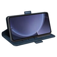 Samsung Galaxy S25 Plus (S25+) Hoesje - MobyDefend Luxe Wallet Book Case (Sluiting Zijkant) - Blauw