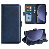 Samsung Galaxy S25 Plus (S25+) Hoesje - MobyDefend Luxe Wallet Book Case (Sluiting Zijkant) - Blauw