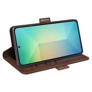 Samsung Galaxy S25 Hoesje - MobyDefend Luxe Wallet Book Case (Sluiting Zijkant) - Bruin