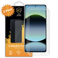 3-Pack Xiaomi Redmi Note 14 5G Screenprotectors - MobyDefend Case-Friendly Screensavers - Gehard Glas