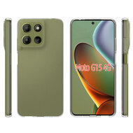 Motorola Moto G15 / G15 Power Hoesje - MobyDefend Transparante TPU Backcover - Volledig Doorzichtig