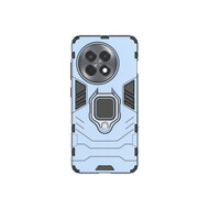 OnePlus 13R Hoesje - MobyDefend Dubbelgelaagde Pantsercase Met Standaard - Blauw