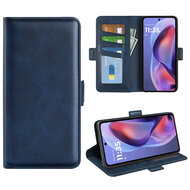 Motorola Moto E15 / G05 Hoesje - MobyDefend Luxe Wallet Book Case (Sluiting Zijkant) - Blauw