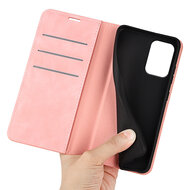 Motorola Moto E15 / G05 Hoesje - MobyDefend Luxe Wallet Bookcase (Magnetische Sluiting) - Roze