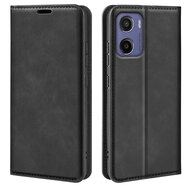 Motorola Moto E15 / G05 Hoesje - MobyDefend Luxe Wallet Bookcase (Magnetische Sluiting) - Zwart