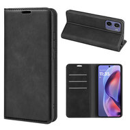 Motorola Moto E15 / G05 Hoesje - MobyDefend Luxe Wallet Bookcase (Magnetische Sluiting) - Zwart