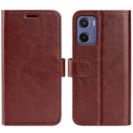 Motorola Moto E15 / G05 Hoesje - MobyDefend Wallet Book Case (Sluiting Achterkant) - Bruin