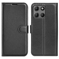 Motorola Moto G15 / G15 Power Hoesje - MobyDefend Kunstleren Wallet Book Case (Sluiting Voorkant) - Zwart