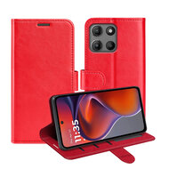 Motorola Moto G15 / G15 Power Hoesje - MobyDefend Wallet Book Case (Sluiting Achterkant) - Rood