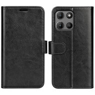 Motorola Moto G15 / G15 Power Hoesje - MobyDefend Wallet Book Case (Sluiting Achterkant) - Zwart