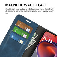 Motorola Moto G15 / G15 Power Hoesje - MobyDefend Luxe Wallet Bookcase (Magnetische Sluiting) - Rood