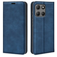 Motorola Moto G15 / G15 Power Hoesje - MobyDefend Luxe Wallet Bookcase (Magnetische Sluiting) - Blauw
