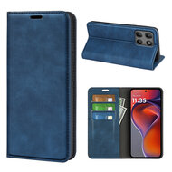 Motorola Moto G15 / G15 Power Hoesje - MobyDefend Luxe Wallet Bookcase (Magnetische Sluiting) - Blauw