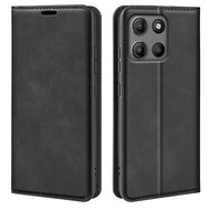 Motorola Moto G15 / G15 Power Hoesje - MobyDefend Luxe Wallet Bookcase (Magnetische Sluiting) - Zwart