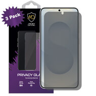 3-Pack MobyDefend Samsung Galaxy S25 Screenprotectors - HD Privacy Glass Screensavers