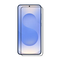 Samsung Galaxy S25 Plus (S25+) Screenprotector - MobyDefend Screensaver Met Zwarte Randen - Gehard Glas 