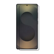 Samsung Galaxy S25 Ultra Screenprotector - MobyDefend Screensaver Met Zwarte Randen - Gehard Glas 