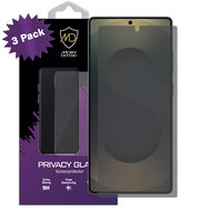 3-Pack MobyDefend Samsung Galaxy S25 Ultra Screenprotectors - HD Privacy Glass Screensavers