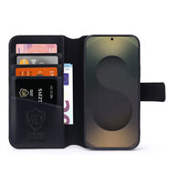 Samsung Galaxy S25 Ultra Hoesje - Luxe MobyDefend Wallet Bookcase - Zwart