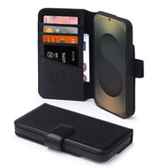 Samsung Galaxy S25 Ultra Hoesje - Luxe MobyDefend Wallet Bookcase - Zwart